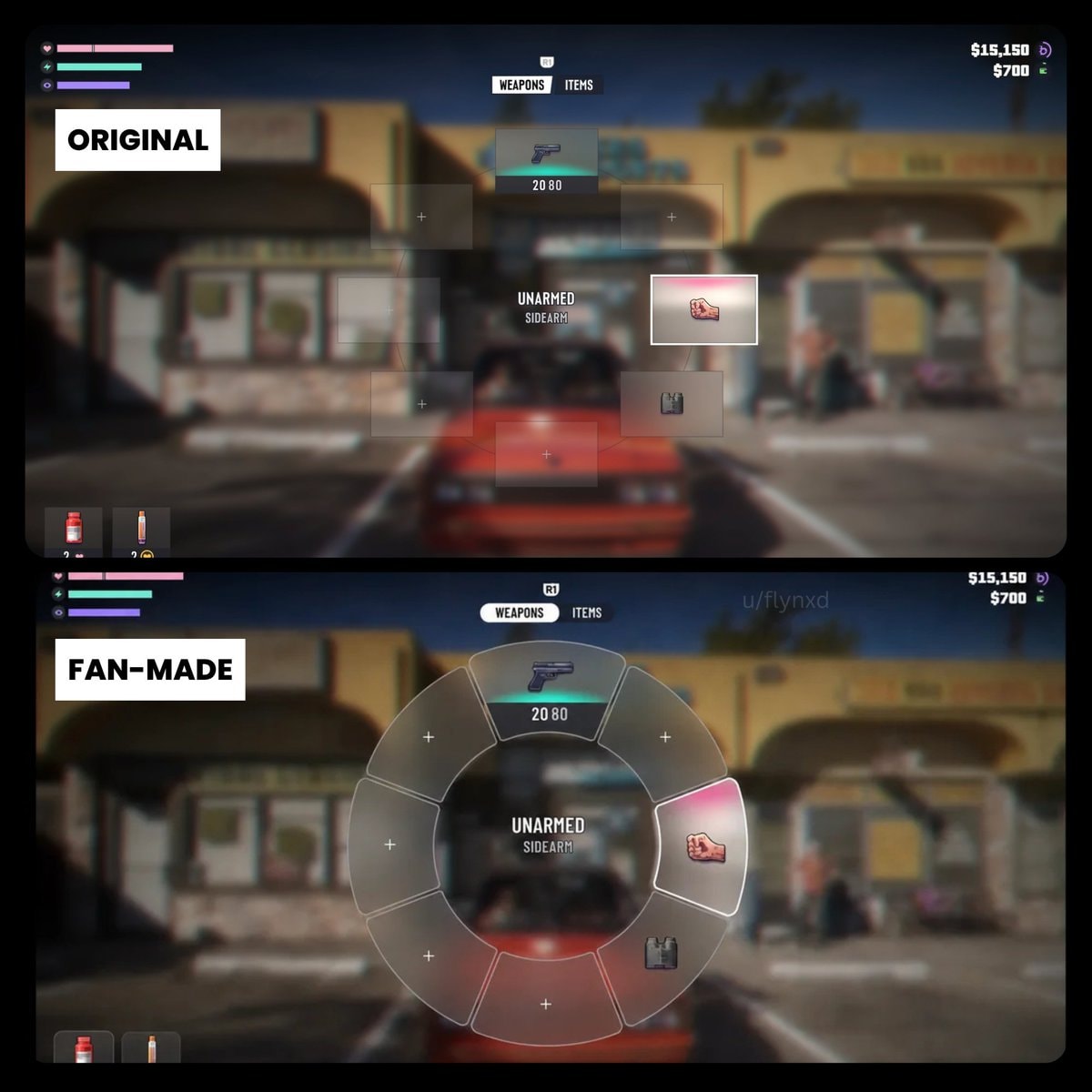 GTA 6 weapon wheel fan redesign