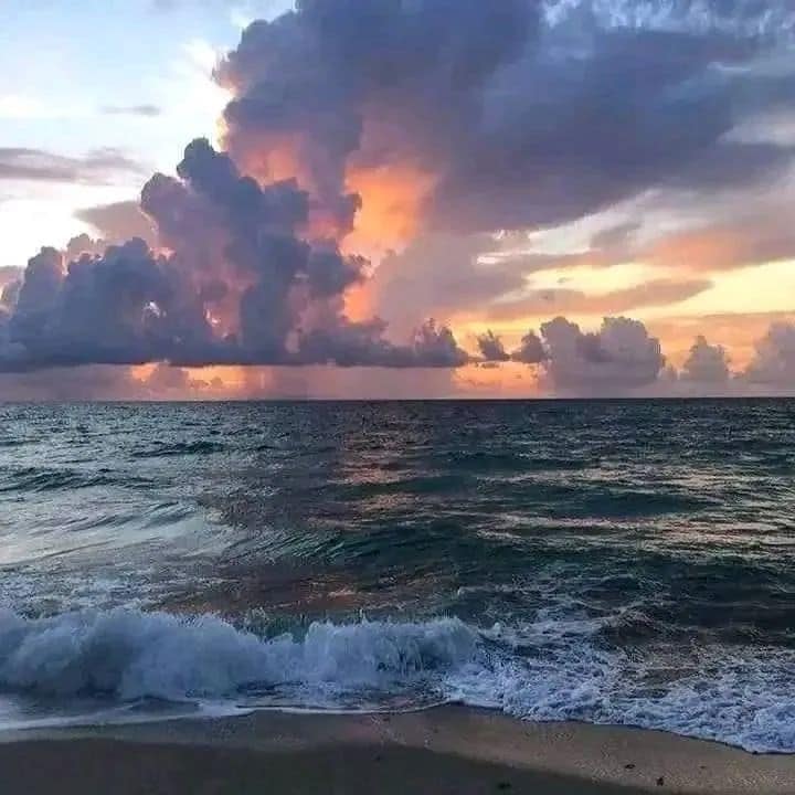 dramatic seascape sunset