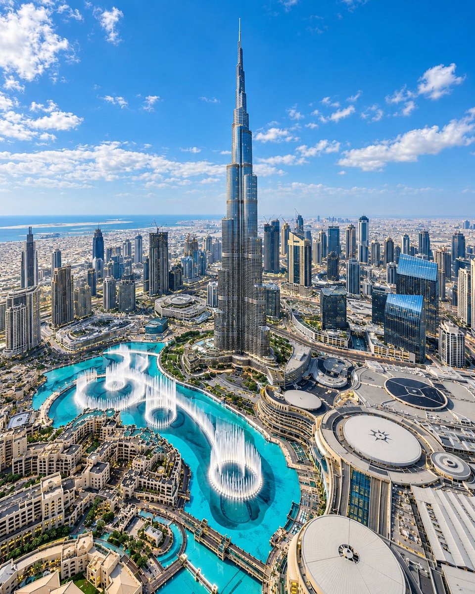 Dubai skyline Burj Khalifa