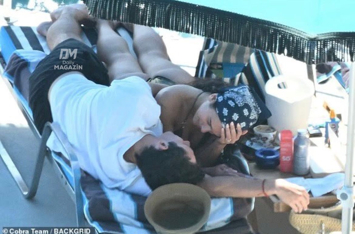 Dua Lipa Callum Turner pool (photo 2 of 2)