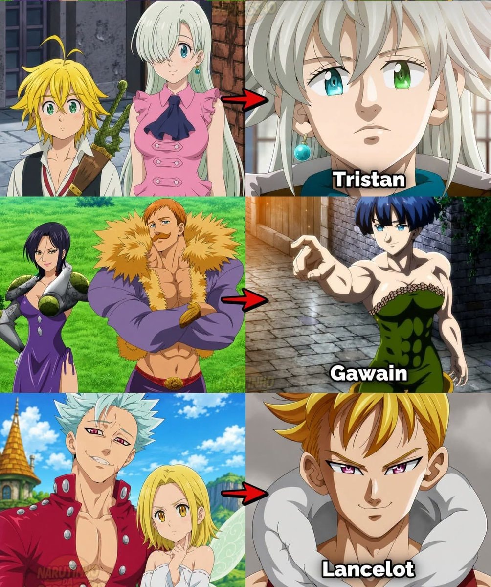 Children of 7 Deadly Sins Tristan Gawain Lancelot