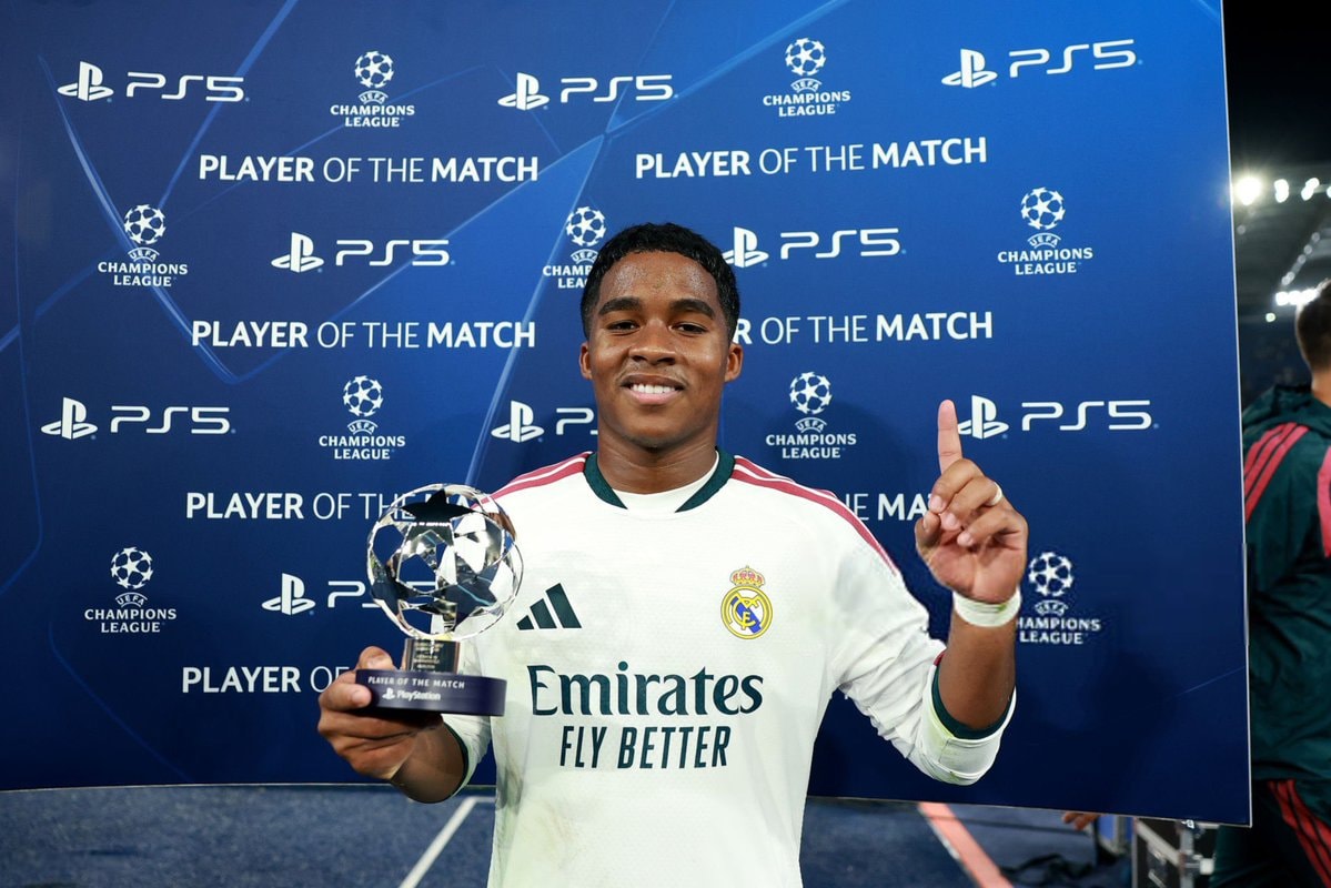 Endrick Player of the Match vs Roma