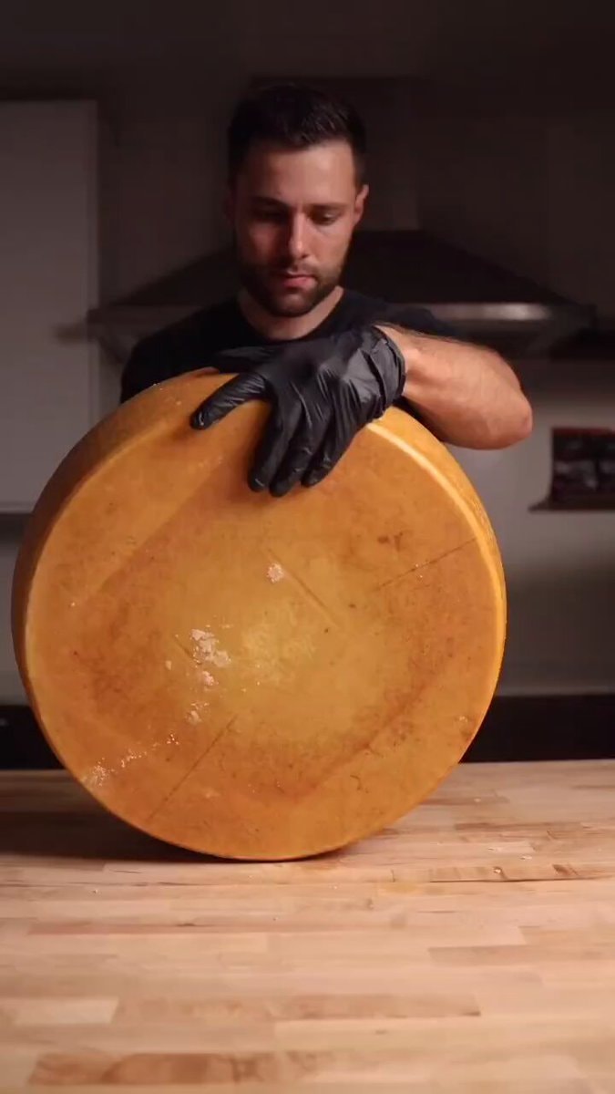 Parmesan wheel pasta with wagyu and flaming vodka sauce