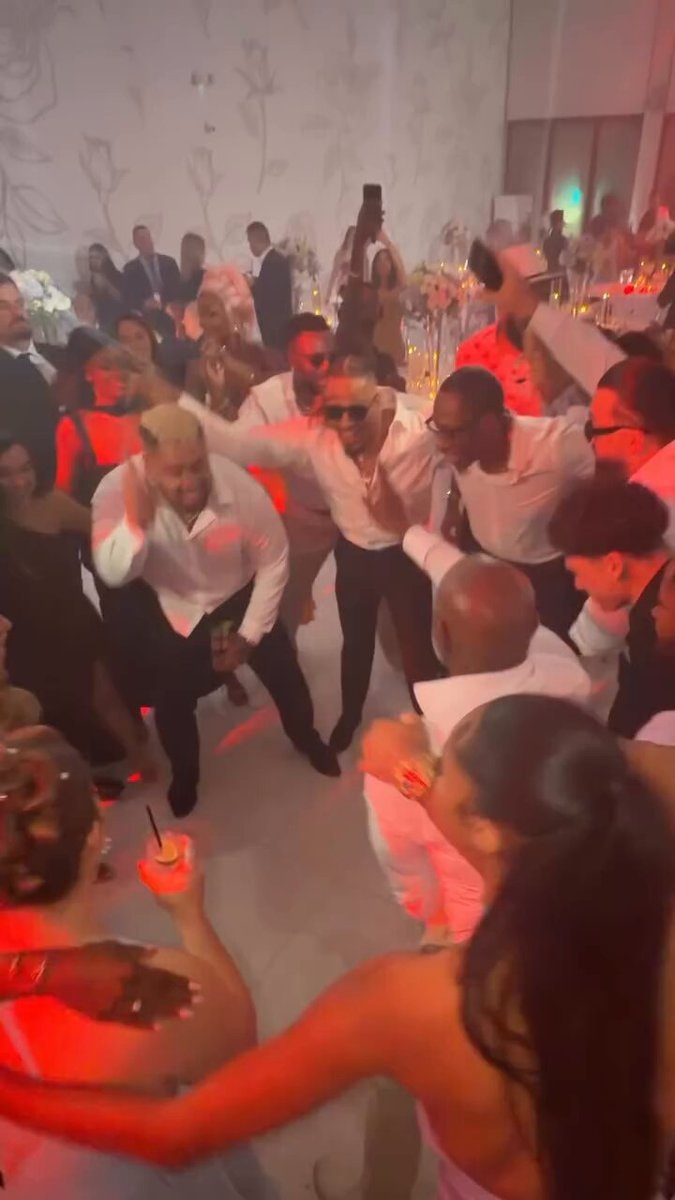 Solo Sikoa at Carmelo Hayes and Kelani Jordan wedding