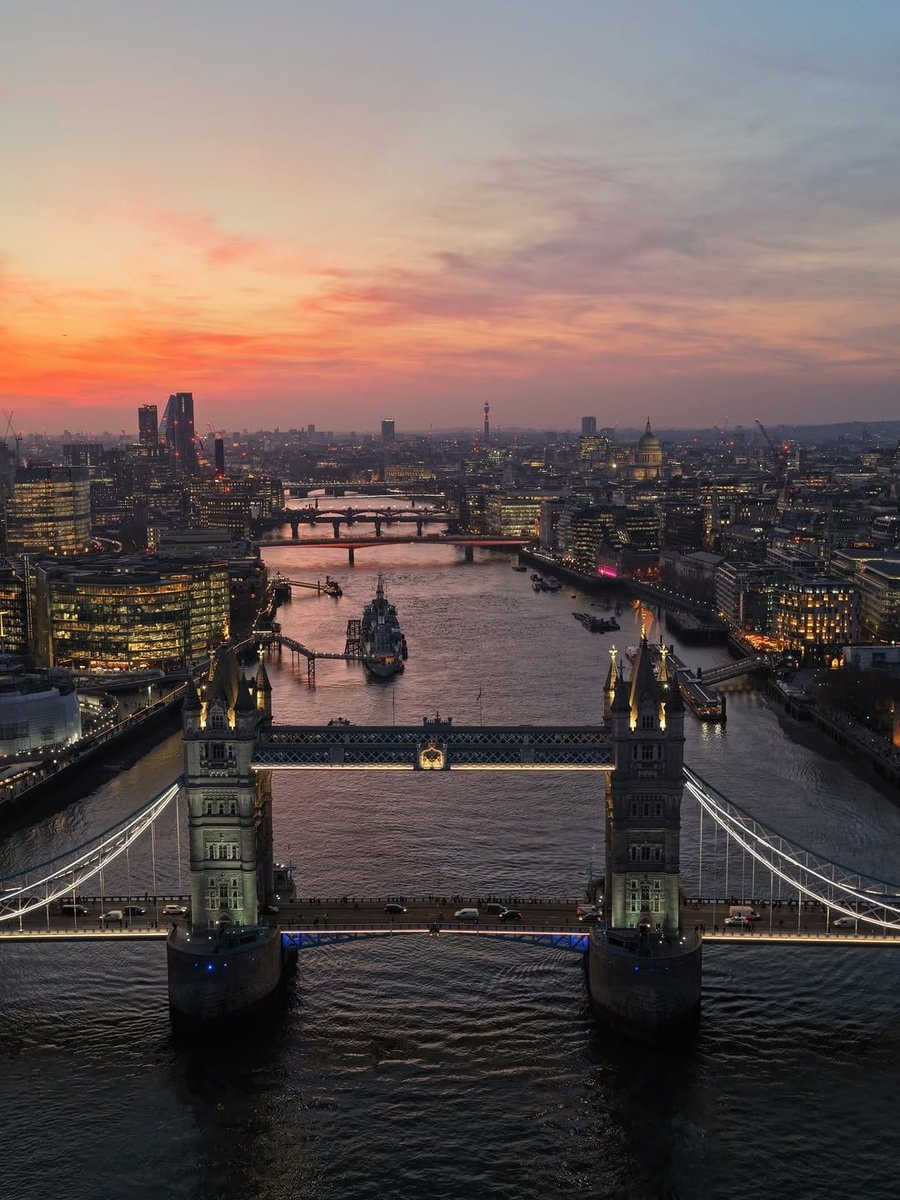 Tower Bridge London at dusk