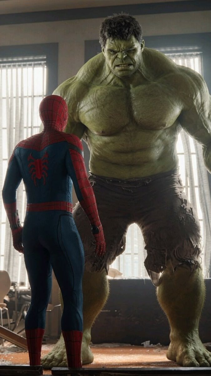 Spider-Man and Hulk face off