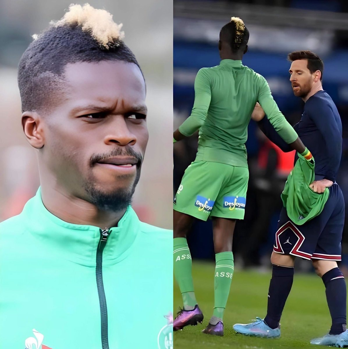 Messi asks Falaye Sacko for jersey exchange