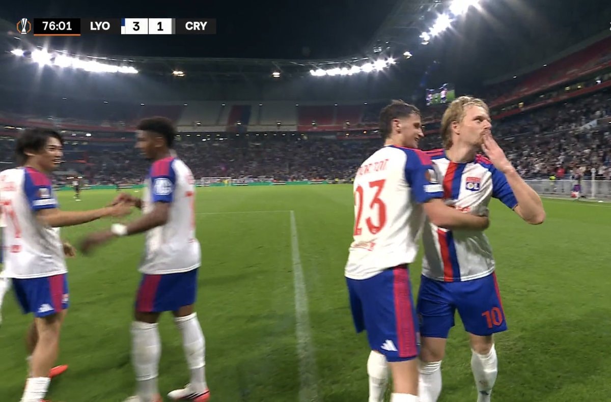 Olympique Lyon vs Crystal Palace score