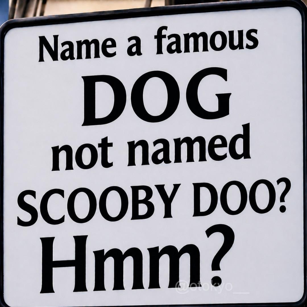 Famous dog not named Scooby-Doo