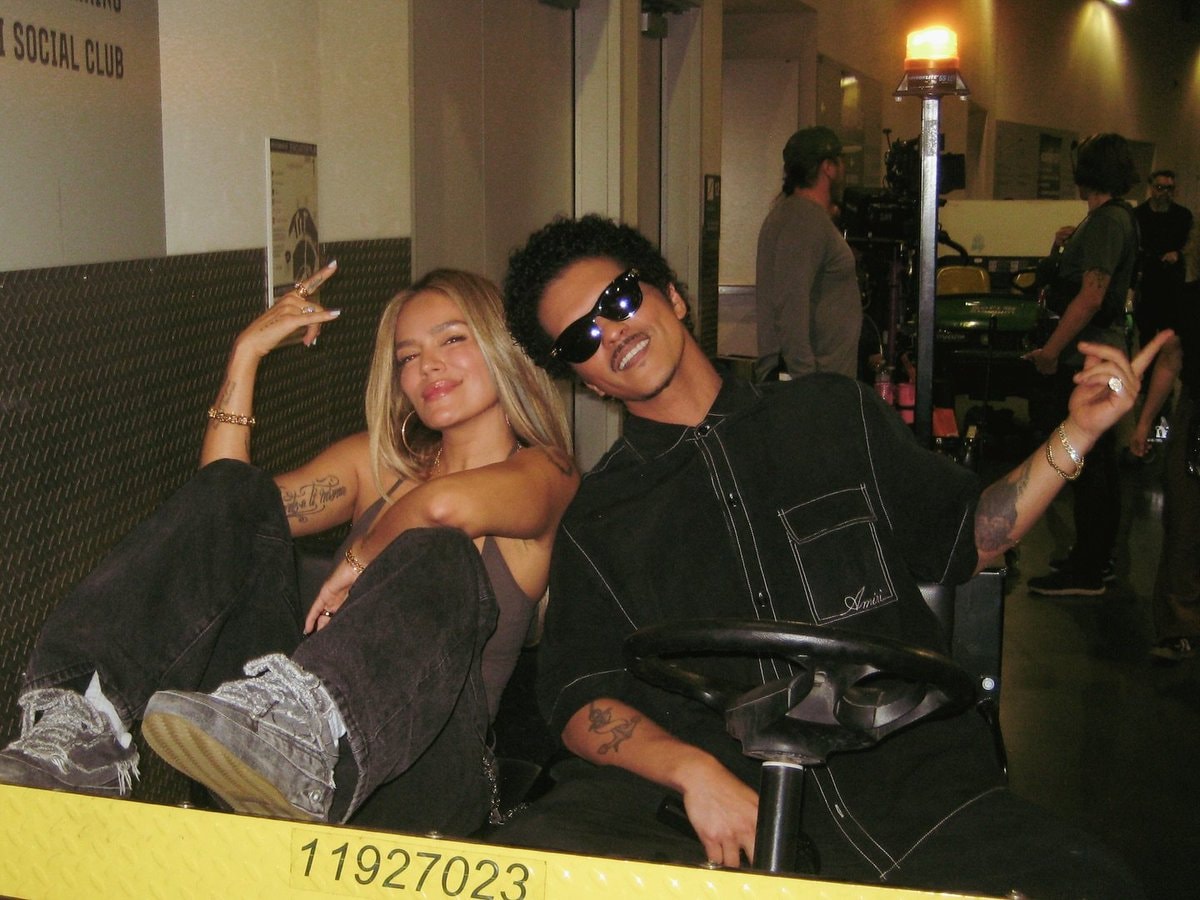 Bruno Mars Karol G Still behind the scenes (photo 2 of 2)