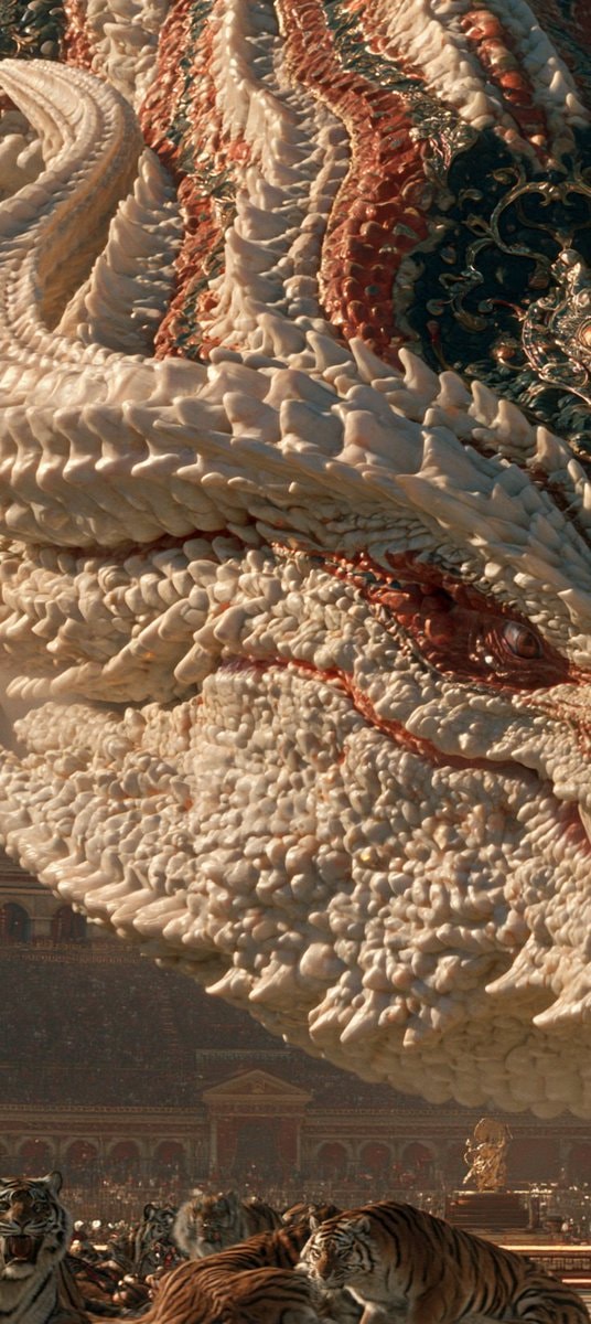colossal scaly creature in roman arena (photo 2 of 4)