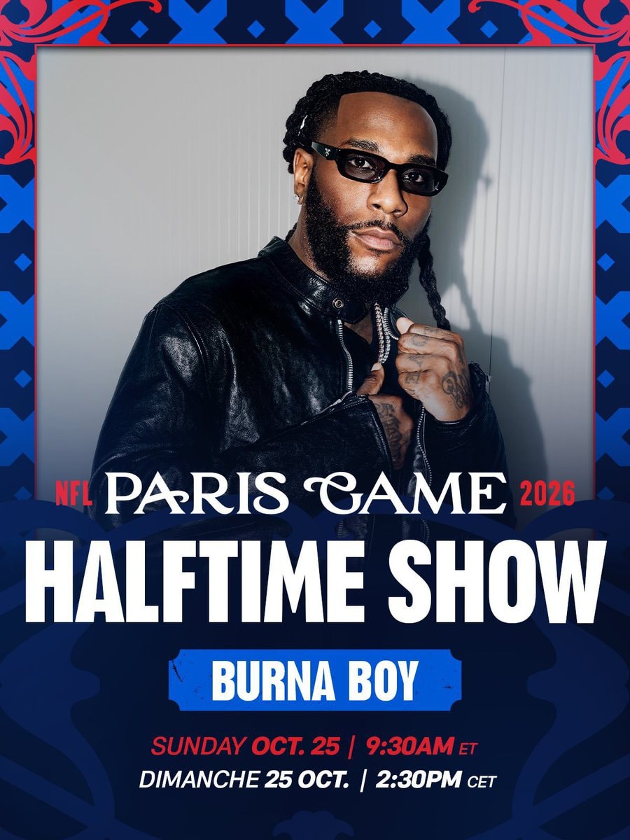 Burna Boy NFL Paris Game
