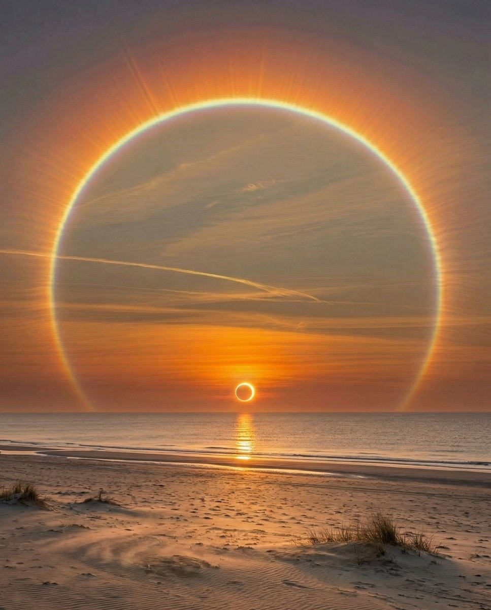 solar halo sunrise
