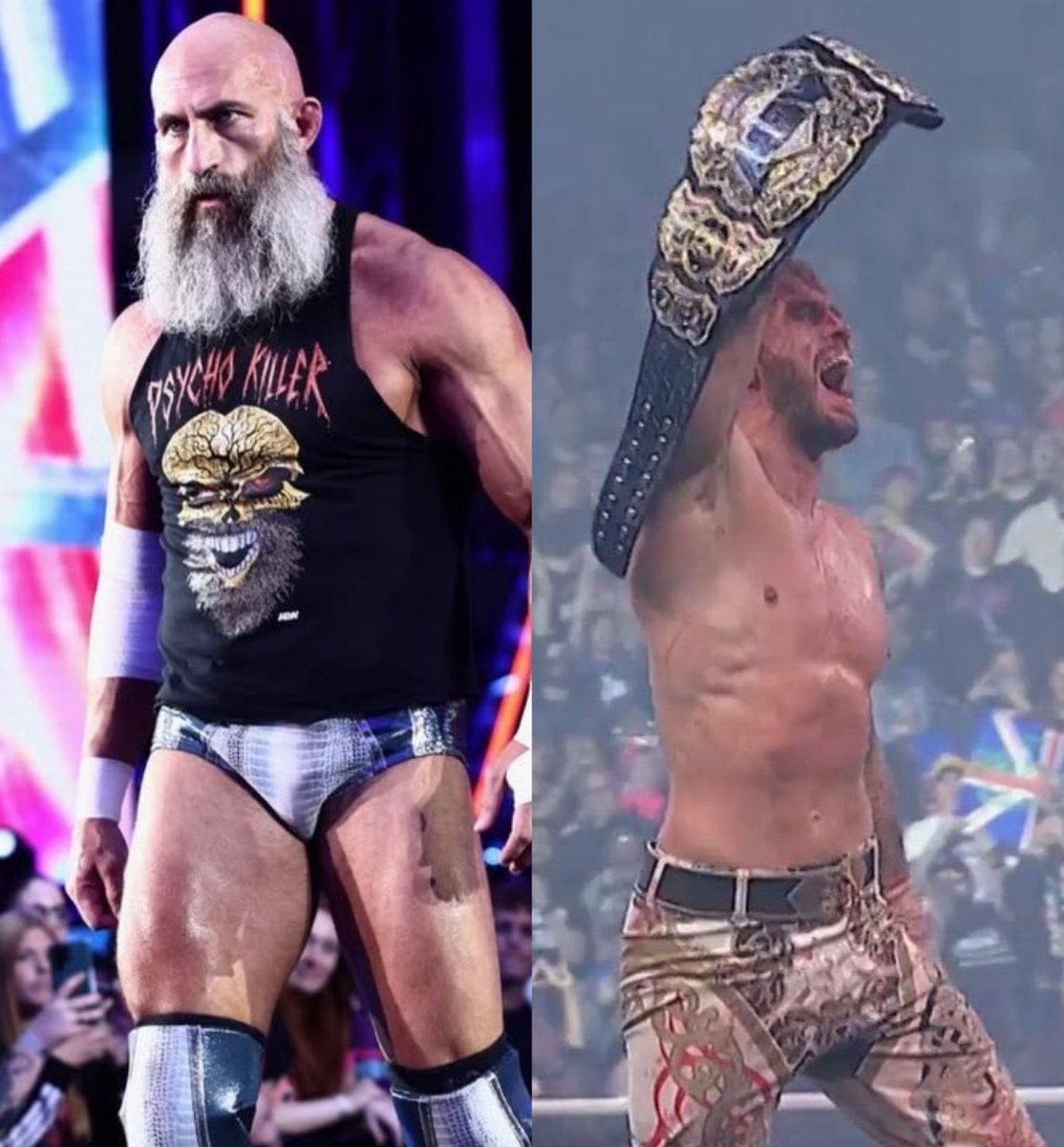Tommaso Ciampa PSYCHO KILLER shirt congratulates Will Ospreay (photo 1 of 2) Tommaso Ciampa PSYCHO KILLER shirt congratulates Will Ospreay (photo 1 of 2)