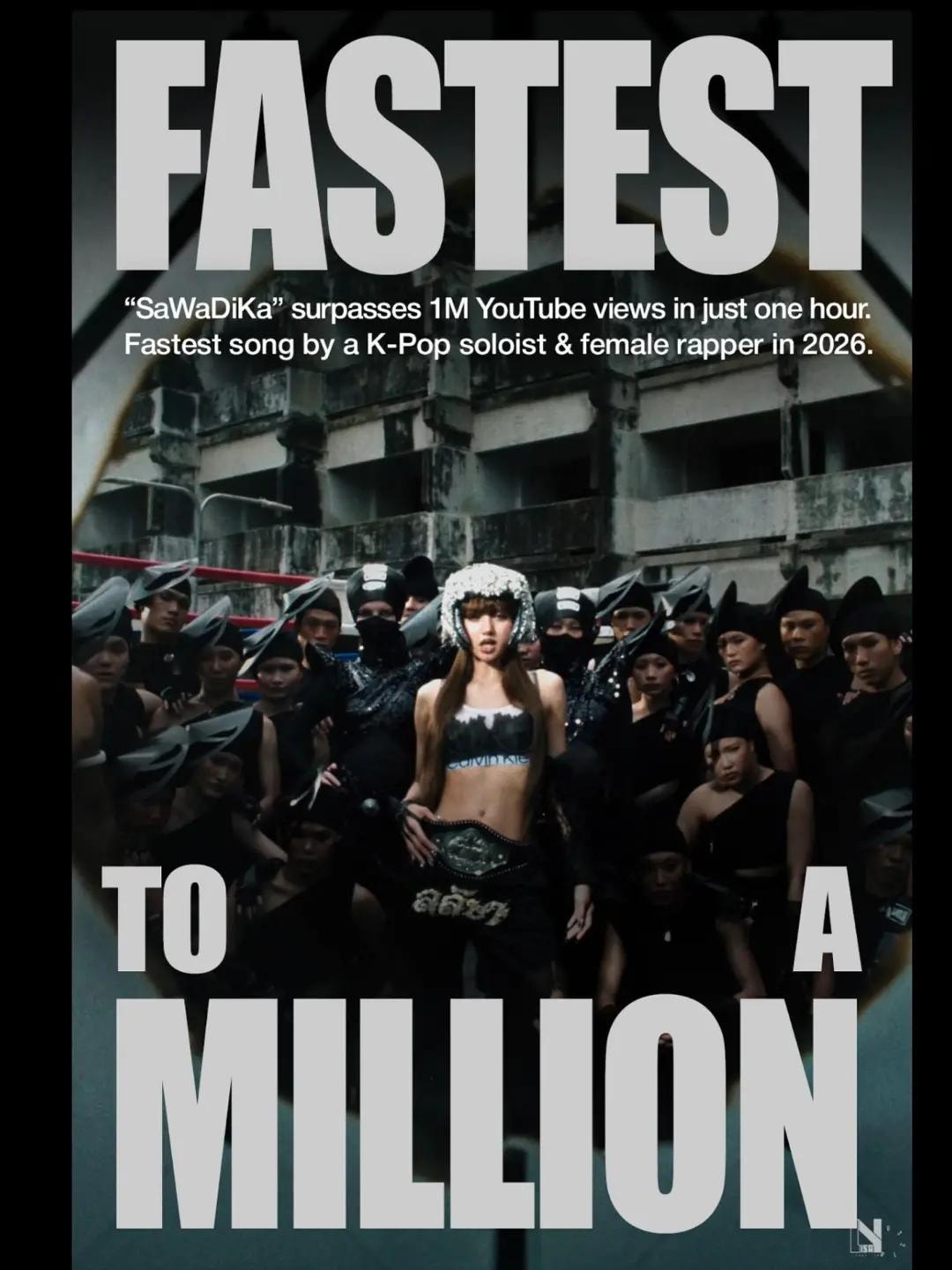 LISA SaWaDiKa 1M views record