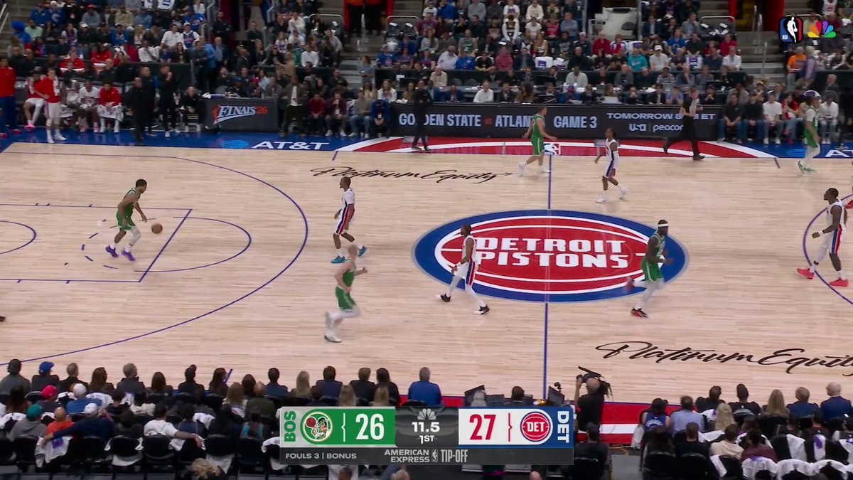 Jayson Tatum buzzer beater vs Pistons