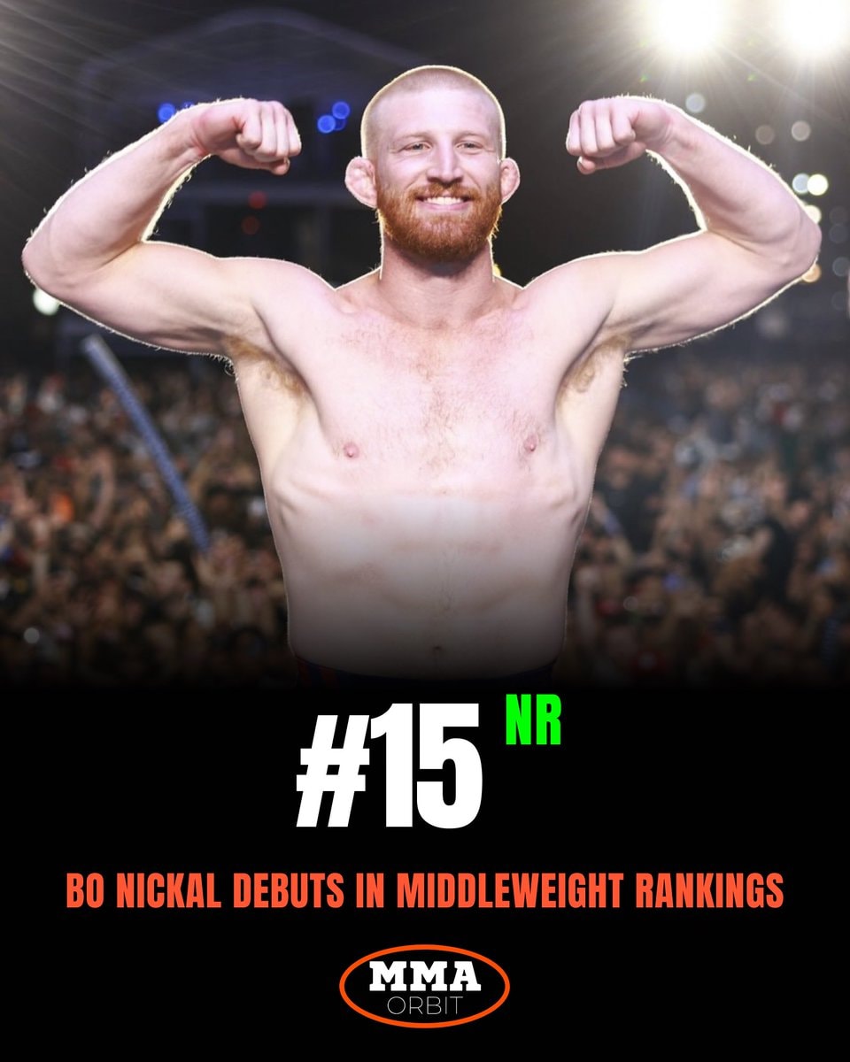 Bo Nickal UFC middleweight ranking debut