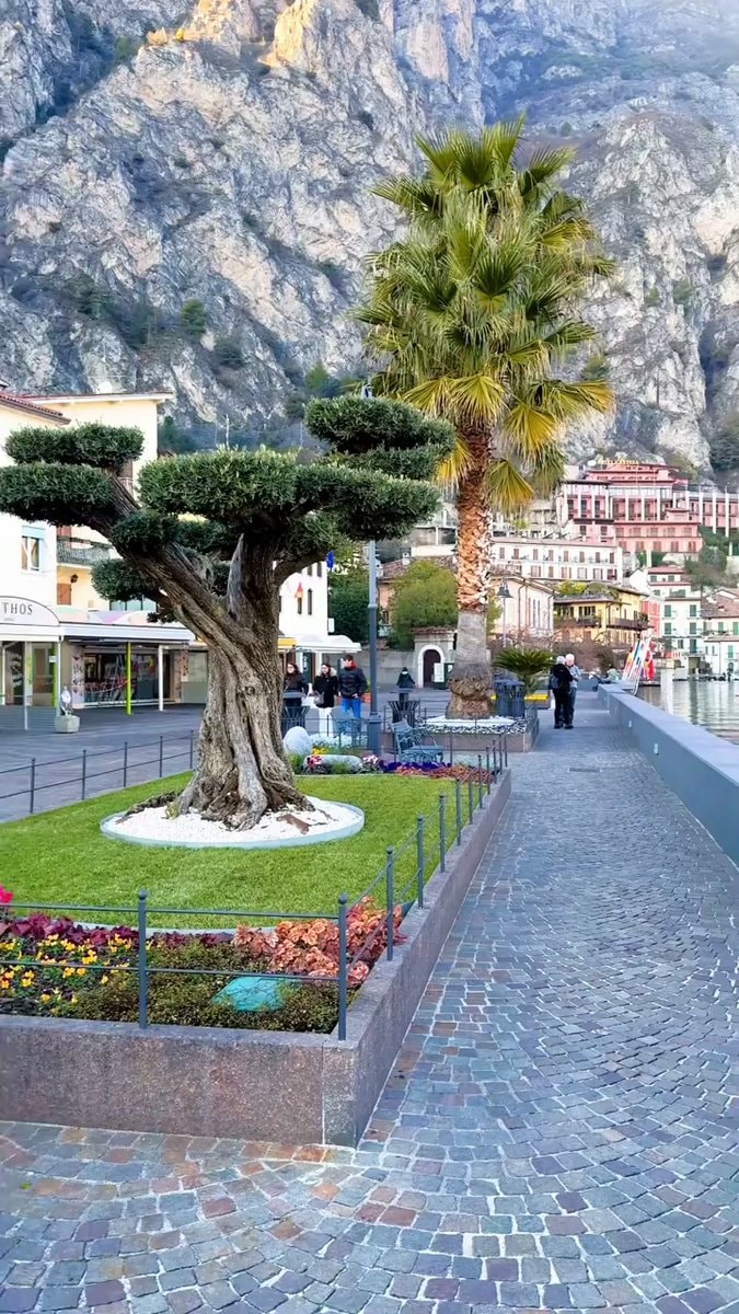 Lake Garda waterfront promenade Lake Garda waterfront promenade