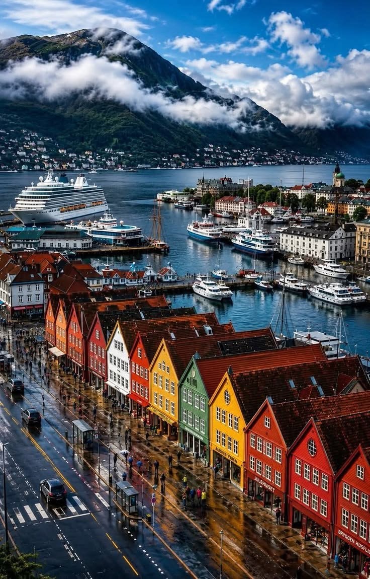 Bryggen Wharf Bergen Norway