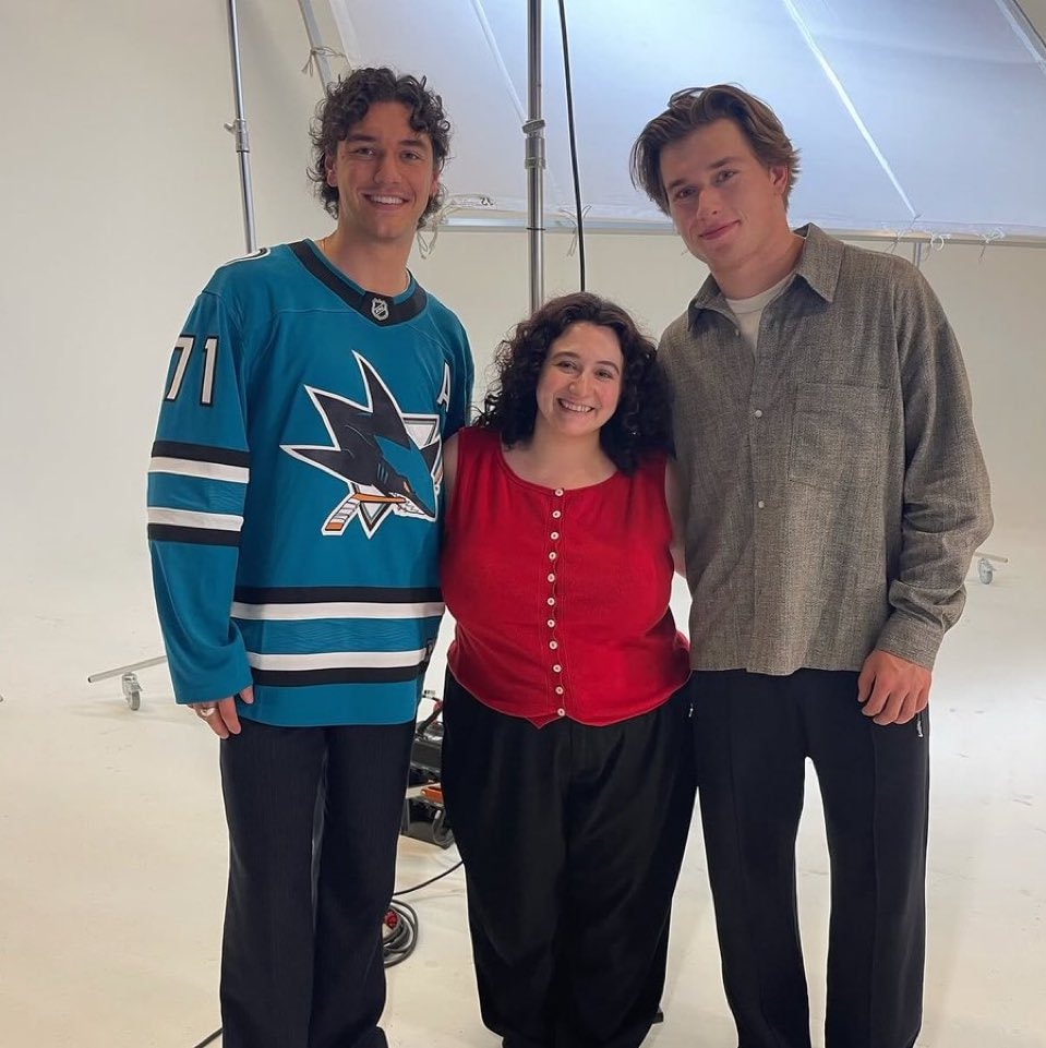 Belmont Cameli and Macklin Celebrini photo