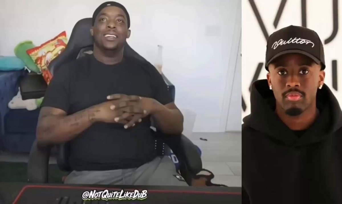 DuB Kai Cenat Vuitton split screen