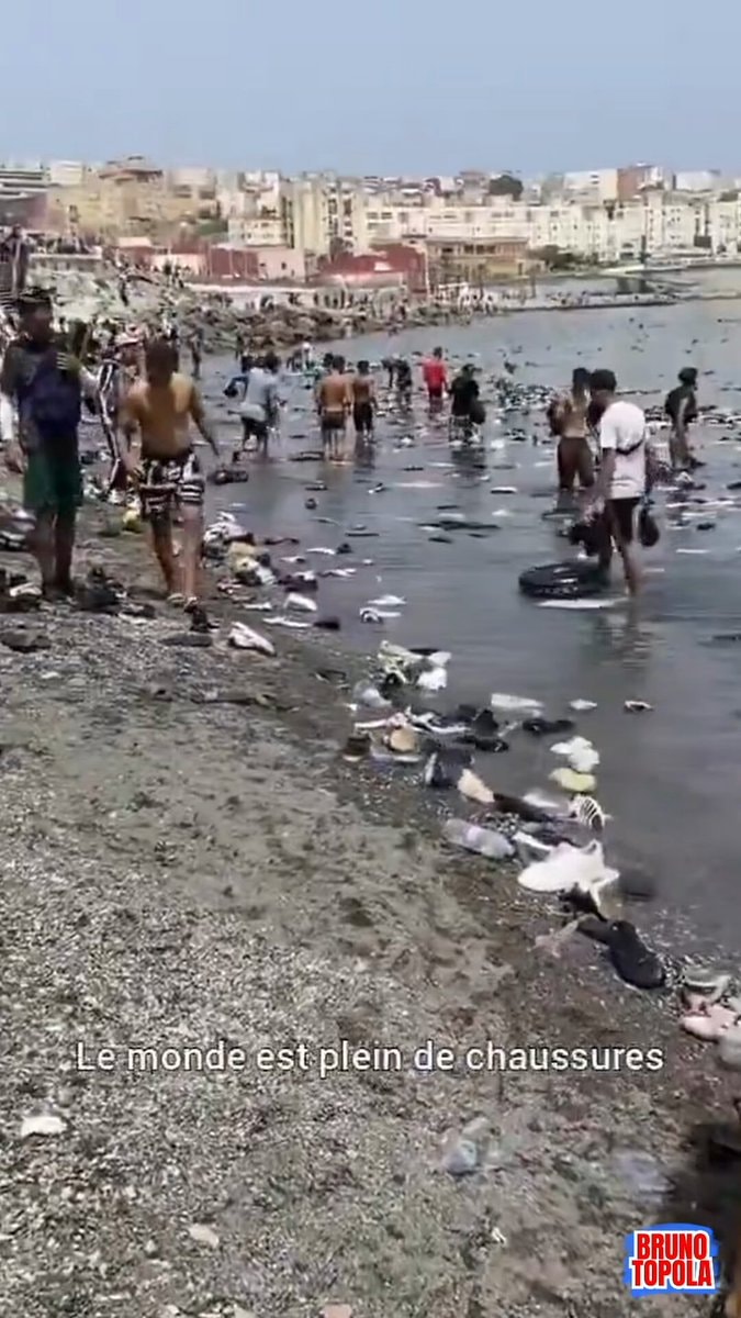 Ceuta Spain shoreline video