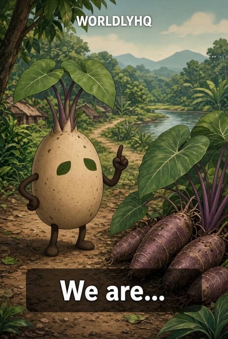taro root crop character