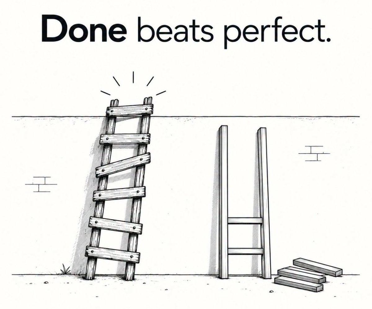 messy action beats waiting for perfection