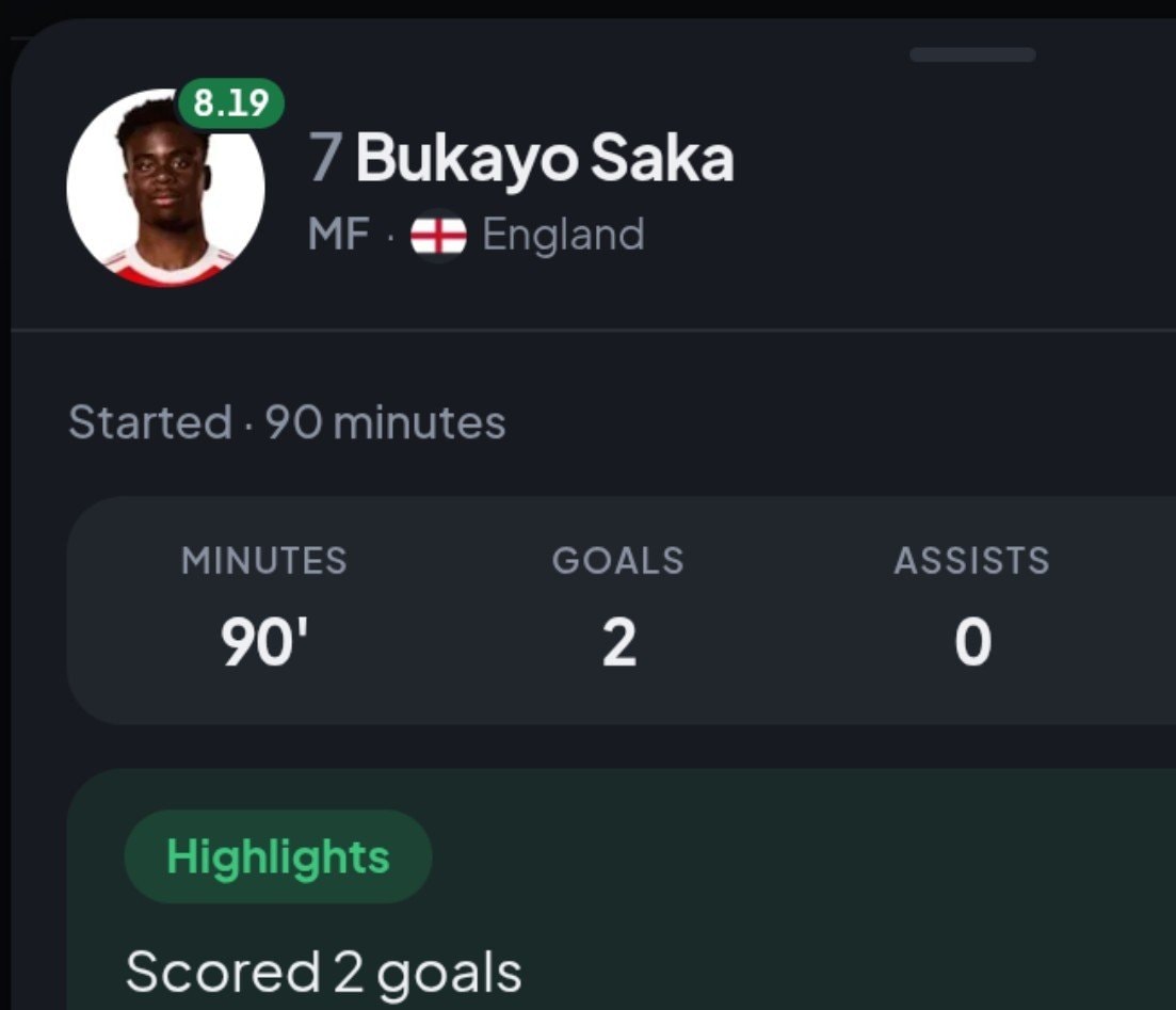 Bukayo Saka soccer player