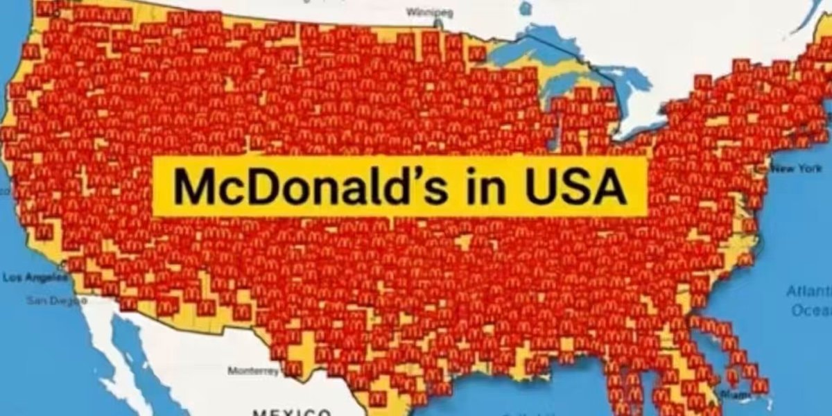 McDonald's in USA map
