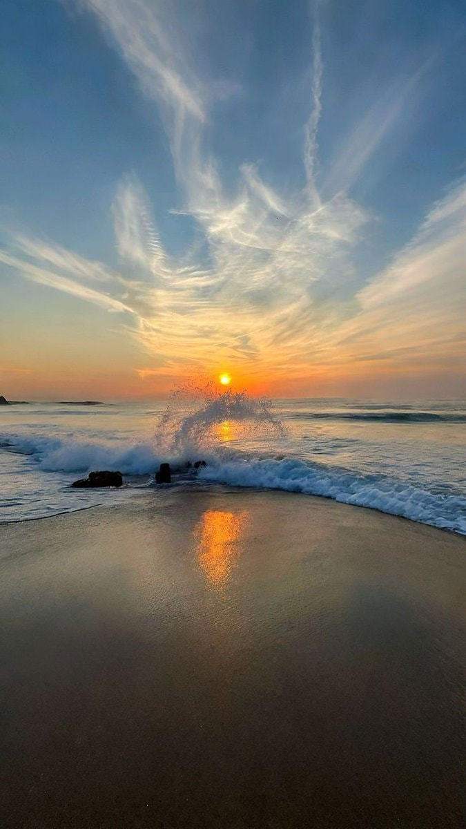 sunset over the ocean