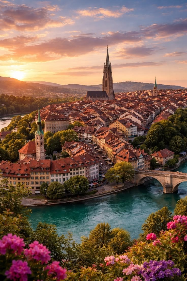 Bern Switzerland cityscape