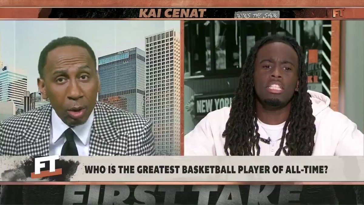 Kai Cenat confronts Stephen A. Smith