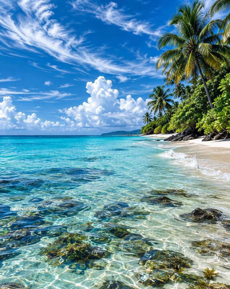 tropical beach with turquoise water tropical beach with turquoise water