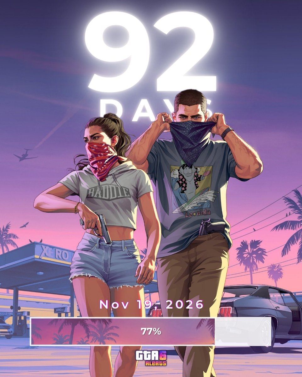 GTA 6 countdown 92 days