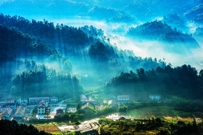 Dajue Mountain drive Wuyi range Dajue Mountain drive Wuyi range