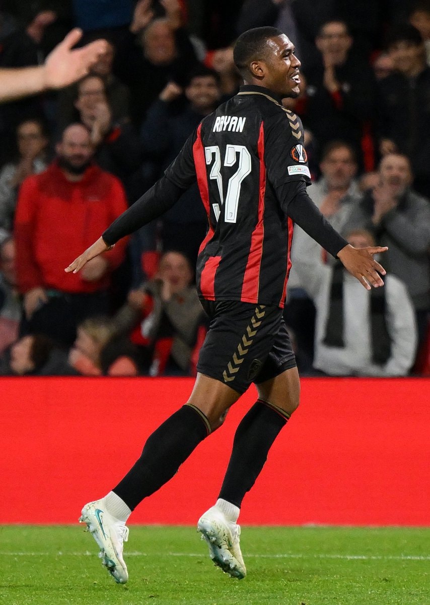 Rayan Bournemouth stats celebration