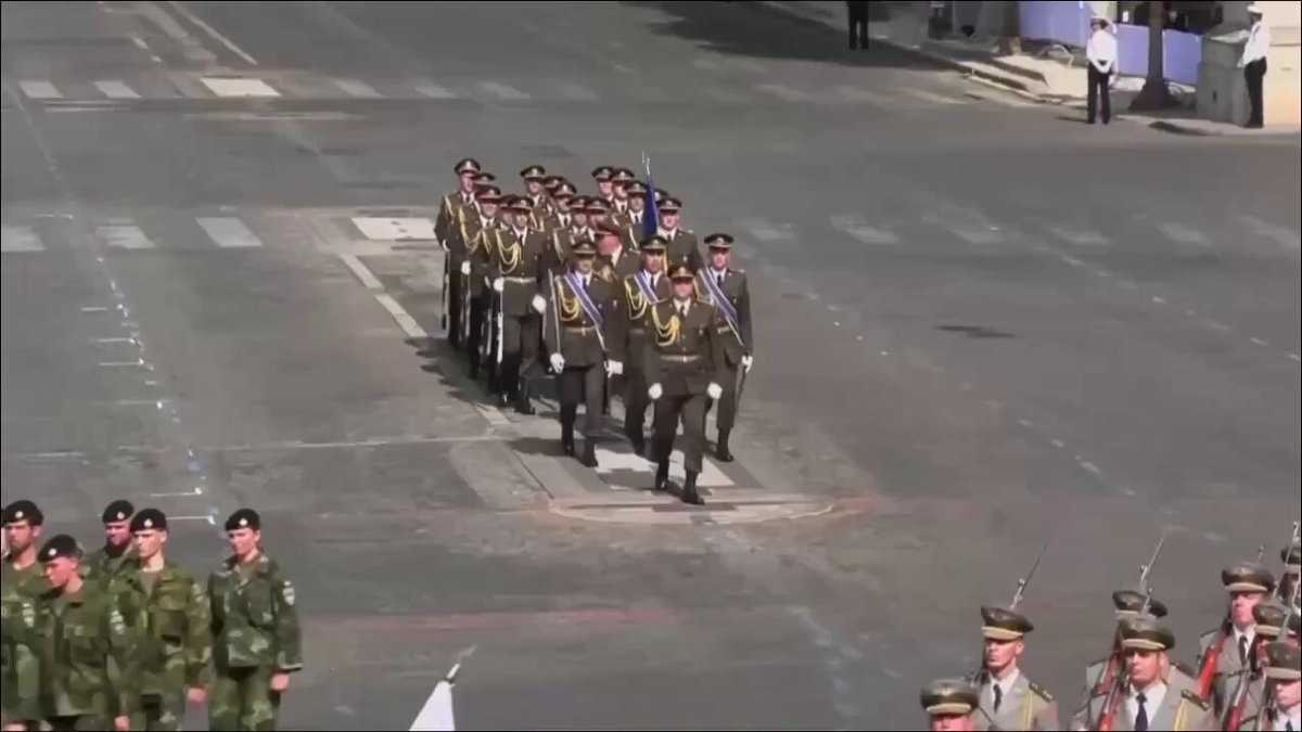Ukrainian troops Bastille Day parade France