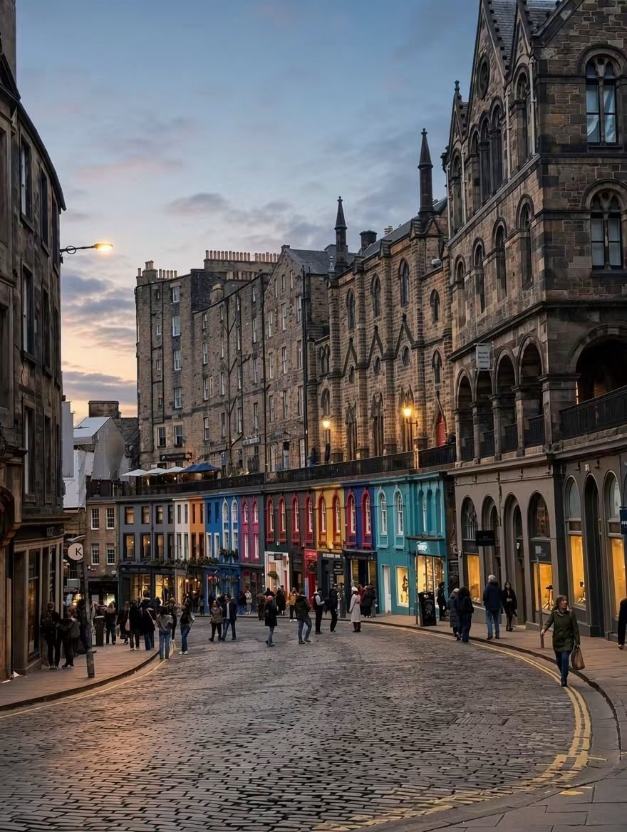 Edinburgh Scotland street scene