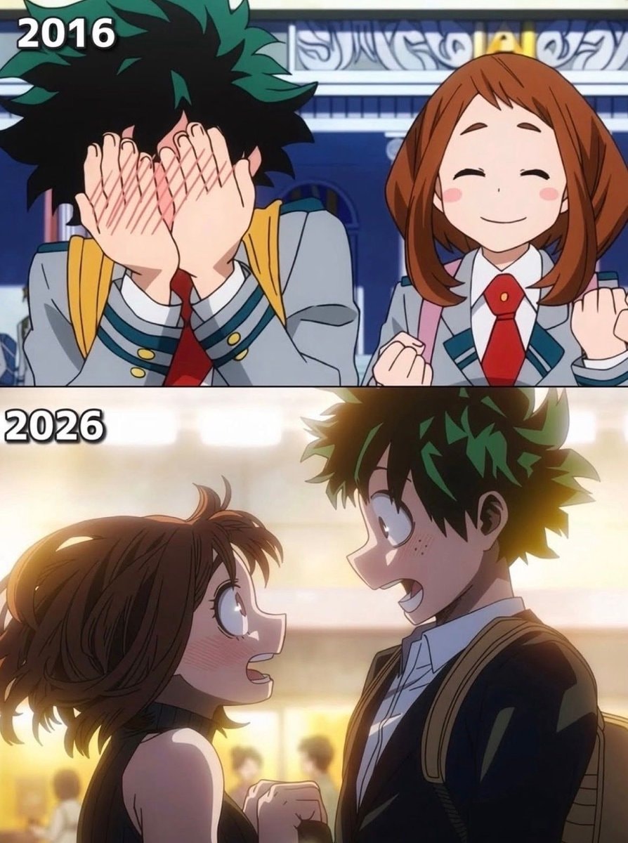 Izuku and Ochaco 2016 to 2026
