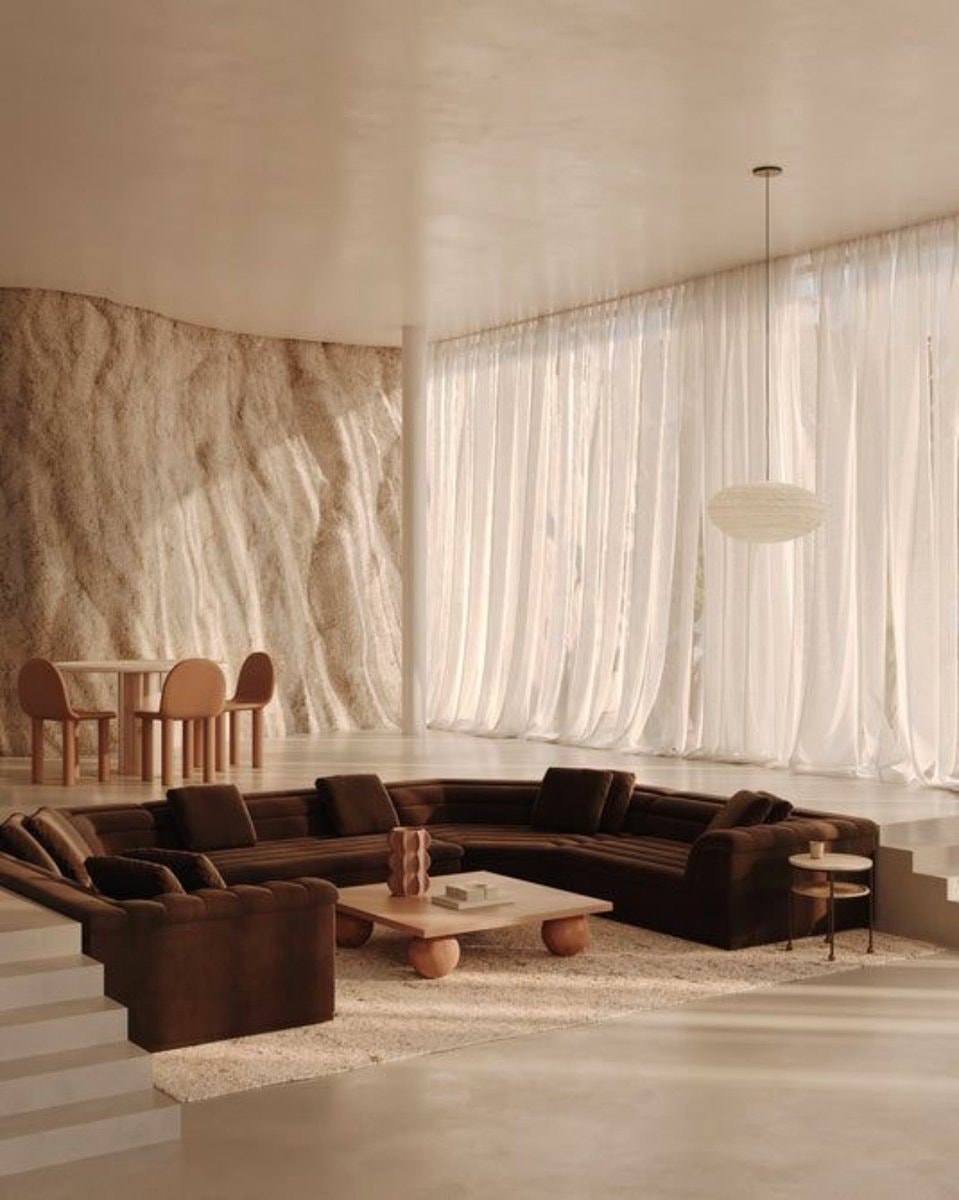 conversational pit living room (photo 2 of 2)