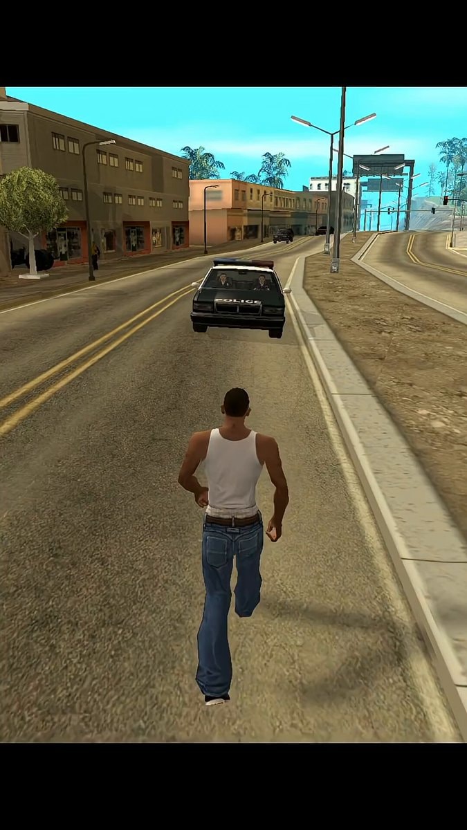 CJ takes revenge on police in GTA San Andreas