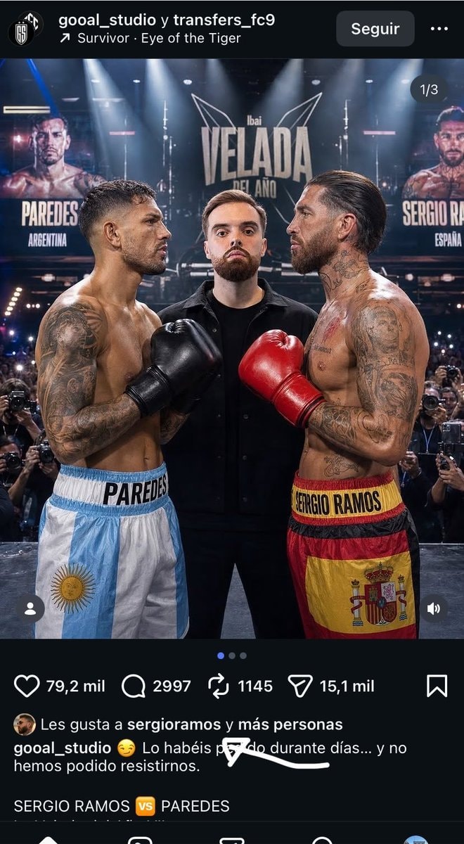Ramos likes Paredes fight post