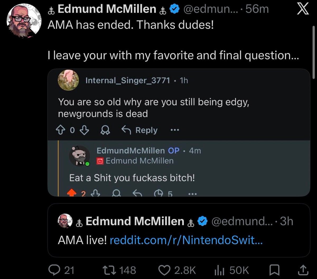 Edmund McMillen Reddit AMA
