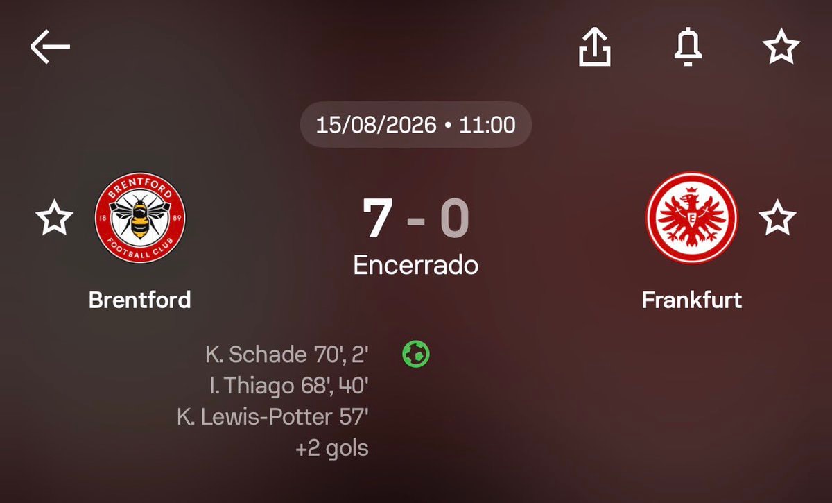 Brentford 7-0 Frankfurt
