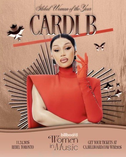 Cardi B Global Woman of the Year