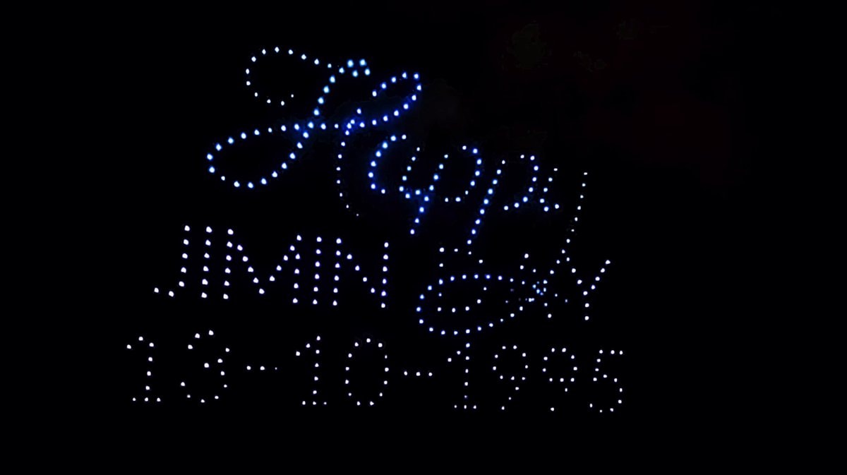 Jimin birthday drone show in Peru Jimin birthday drone show in Peru