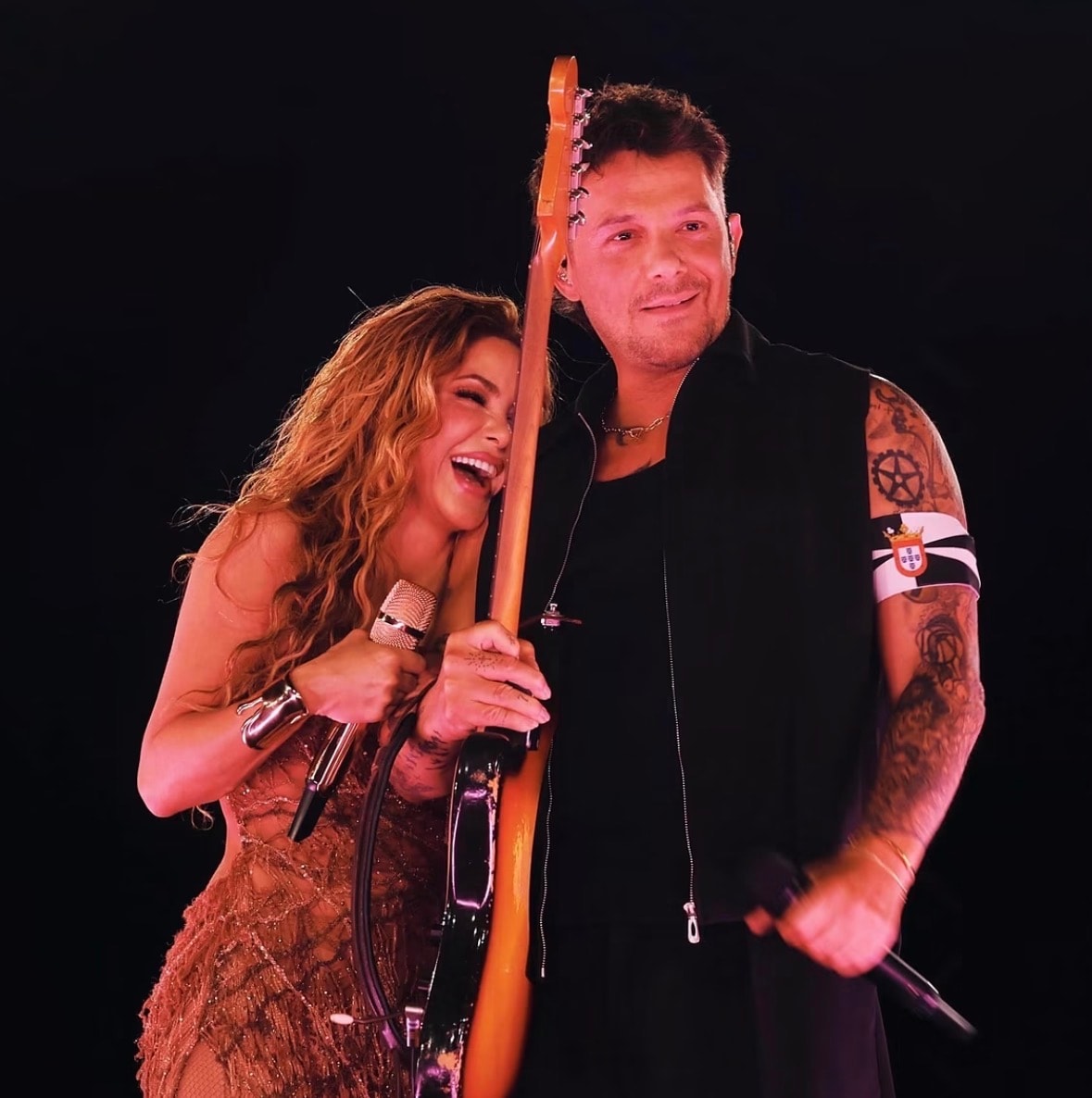 Shakira and Alejandro Sanz Madrid