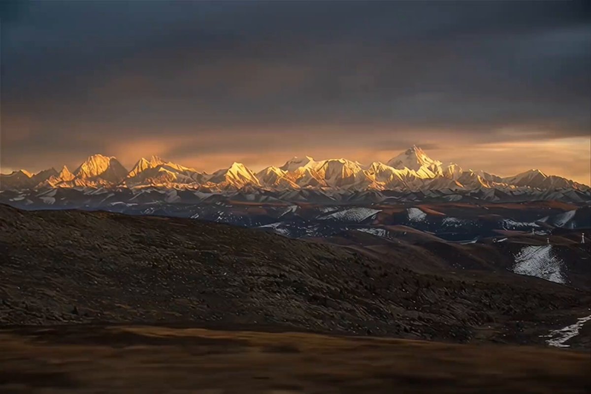 Himalayas golden hour