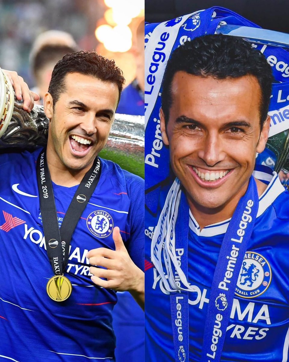 Pedro full trophy set at Chelsea Pedro full trophy set at Chelsea